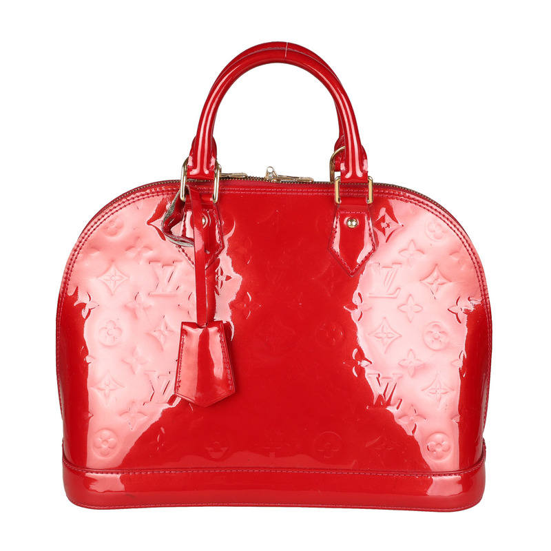 【 70% off Instant Purchase 】[9.0 New] Louis Vuitton Lv Women's Patent Leather Embossed Shell Bag Handbag Women's Bag