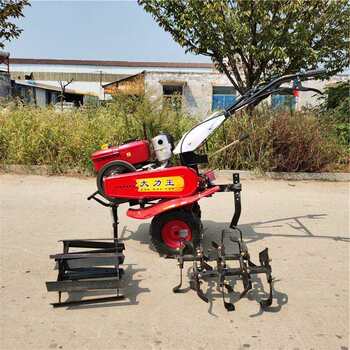 Small self-propelled rotary tiller, multifunctional diesel four-wheel drive tiller, hand-held tiller, reasonable price