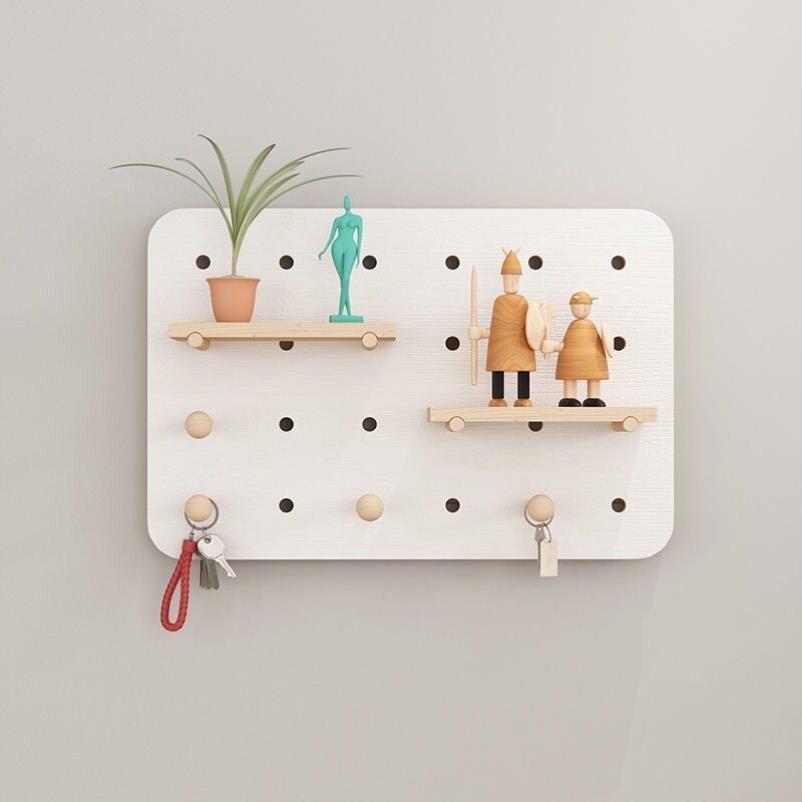 Blocking-free decorative painting decoration meter box punching block strong and weak electricity hole solid wood shelf cover weak electricity and strong
