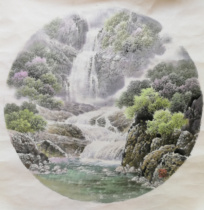 Korean Landscape and Traditional Chinese Painting Auction Peoples Artist Zheng Zhe Flying Down Collection Star Dynasty