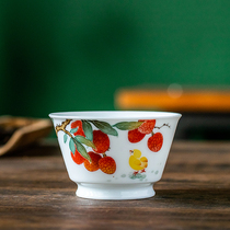 Master cup 80-year-old provincial master Yuan Shufan hand-painted ceramic tea cup high temperature resistant single cup home gift