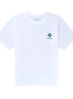 Columbia哥伦比亚  CEDAR TRAIL 速干运动圆领短袖 T恤 女款 白色