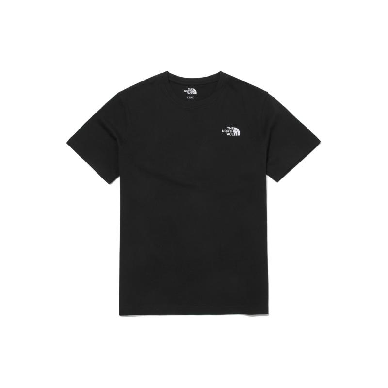 北面/The North Face Tnf 大Logo 短袖圆领T恤男女款黑色