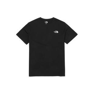 Face Tnf 大Logo 北面 圆领T恤男女款 North 短袖 黑色 The