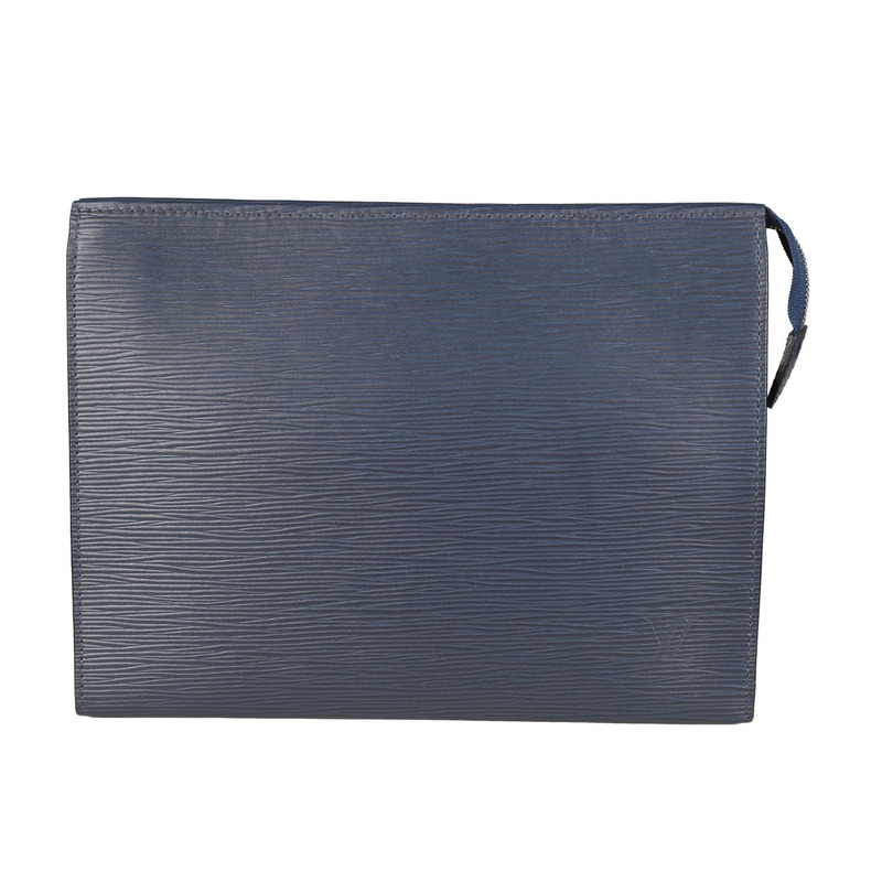 [9.8 New] Louis Vuitton Lv Men's Clutch Bag, Id Bag, Cowhide Leather Handbag, Water Ripple Toiletry Bag