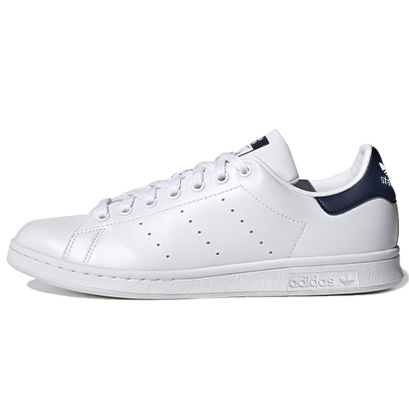 adidas originals STAN SMITH 深蓝尾 透气 低帮 板鞋 男女同款