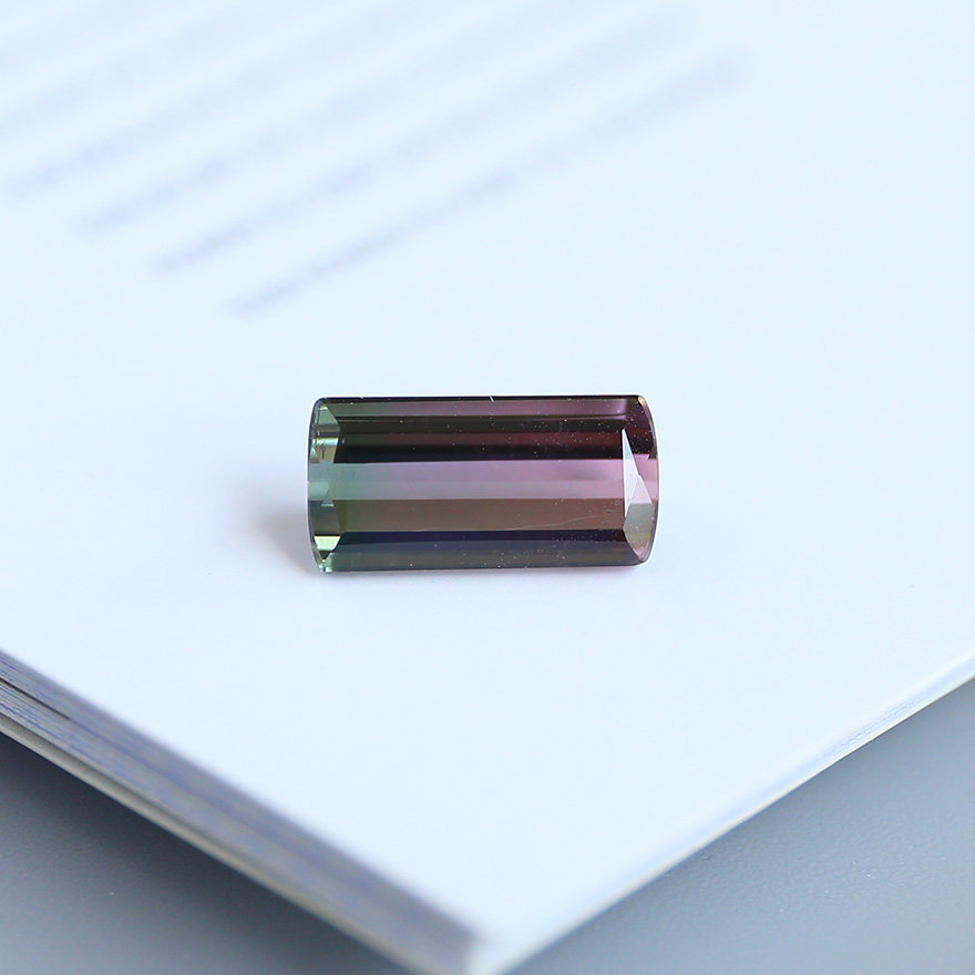 5 08 carat natural bicolor blue red bejewelery naked stone anise strip of ring finish glass body jewels customised male and female