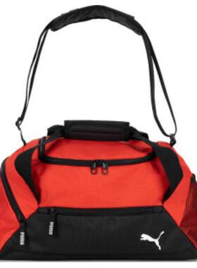 Puma/彪马休闲健身织物手提包旅行包男款黑色拼红色090232-03