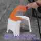 Thickened Plastic Toilet Chair for Pregnant Women, Orange Toilet Seat for the Elderly, Adult and Children's Home-Use Squatting Toilet Aid