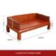 Old Elm Tree-Like Luohan Bed, Solid Wood Thickened Sofa Bed, New-Style Chinese-Style Small Apartment Living Room, Elegant Imperial Concubine Couch
