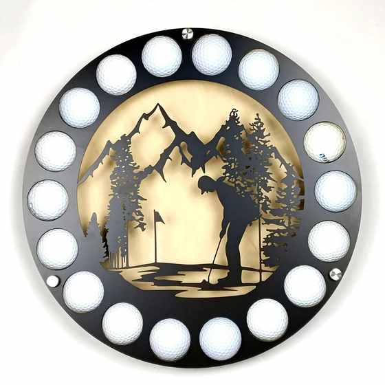 摆件铁艺高尔夫高尔夫高尔夫球金属创意球杆剪影铁套装装饰艺