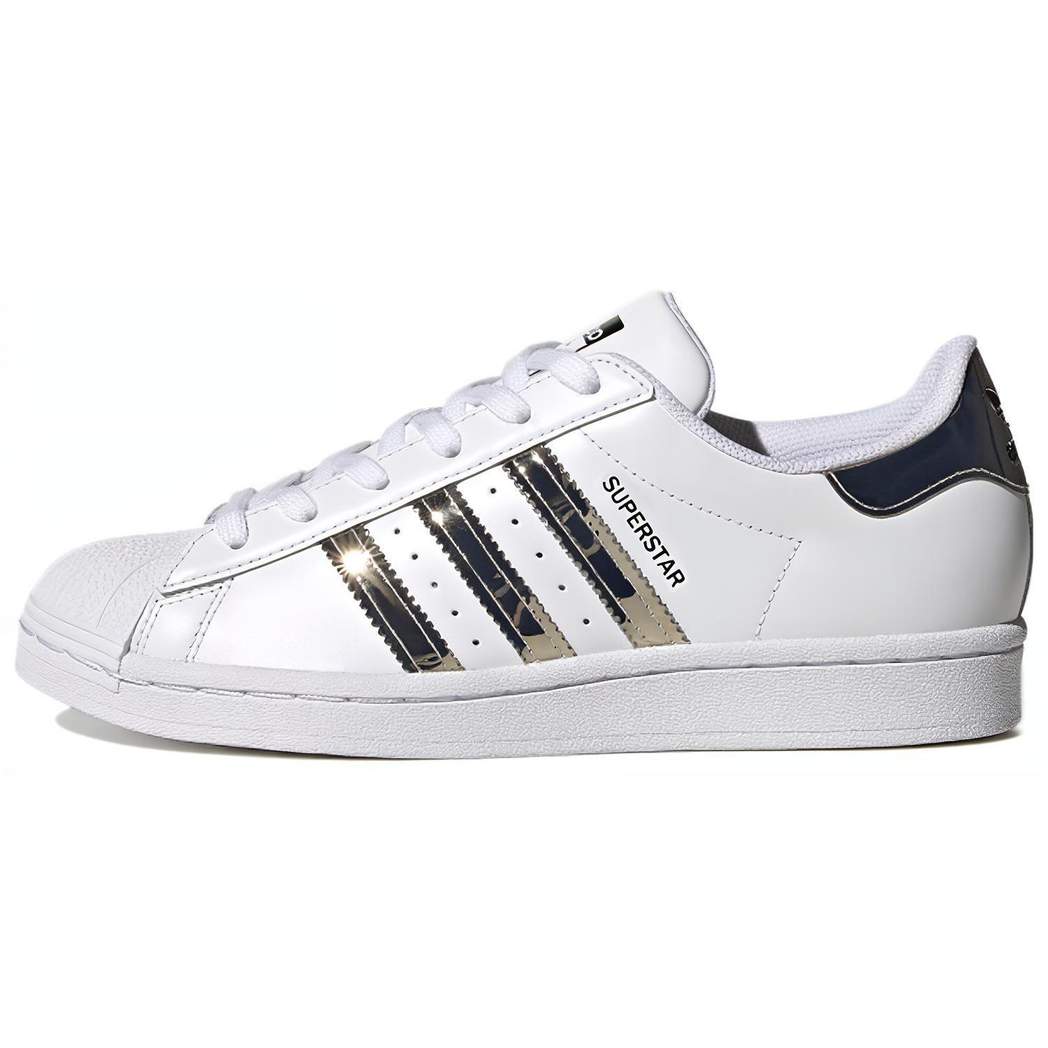 adidas originals SUPERSTAR 低帮 板鞋 女款 白银色