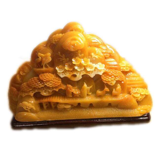 Antiques, miscellaneous stone carvings, imitation Shoushan stone, picturesque landscapes, stone crafts, home decoration large ornaments