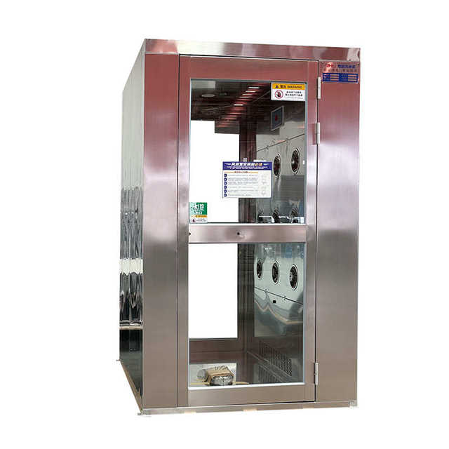 Shandong air shower room manufacturer food factory stainless steel air shower room single double blow clean room dust-free air shower room