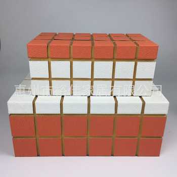 Manufacturer supplies new chinese-style home decoration storage world lid box bedroom room leather jewelry box wholesale