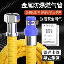 Special stainless steel corrugated pipe for gas pipe natural gas liquefied gas metal hose national standard connection gas stove joint