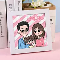 Фоторамка, холст, 18×18см, 15×15см