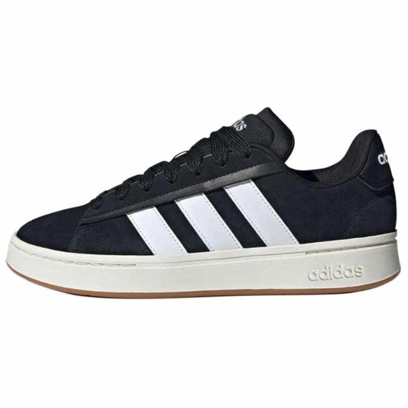 adidas GRAND COURT ALPHA 00s 舒适  低帮 板鞋 男款 黑色