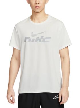 Nike Miler Flash 舒适百搭简约时尚短袖T恤 男款 白色