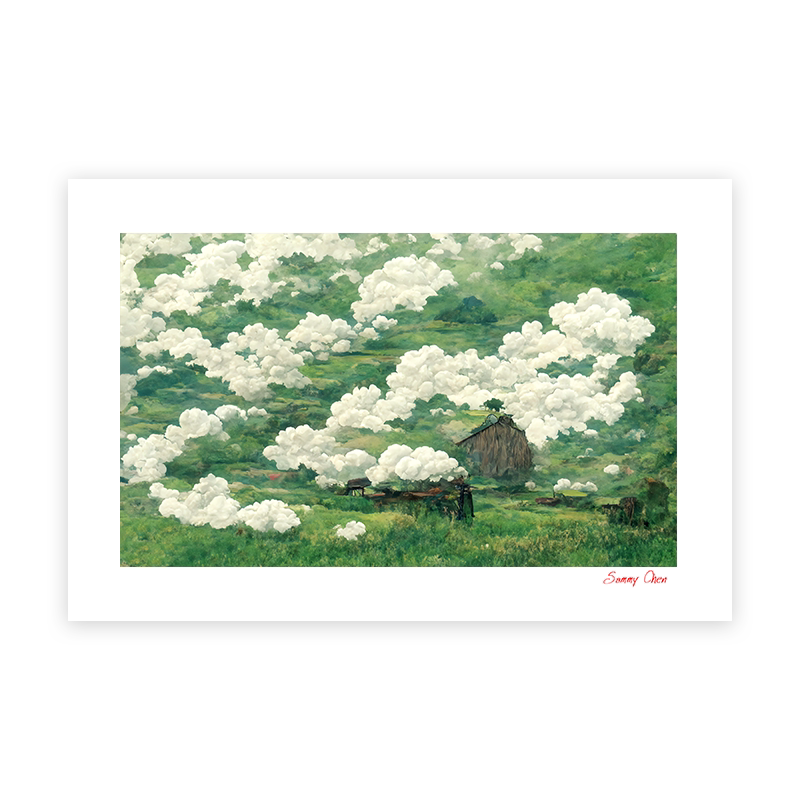 (new limited-limited-time pick up) trendy artist Sammy Chen (Cloud cotton) Sign up for a limited edition painting-Taobao