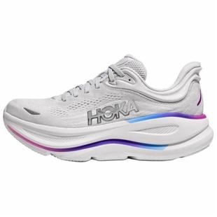 柔软舒适低帮休闲跑步鞋 Bondi 灰色D宽 女款 HOKA 宽楦款 ONE