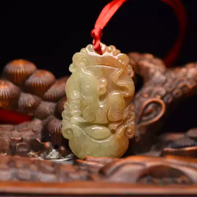 Jade counting money pendants all the way-A4854