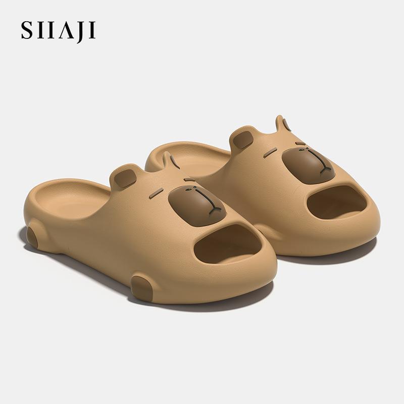 Kapibala Sandals for Women Summer Outer Wear New Style Indoor Home Cute Cute Bathing soft sole Slippers for Men