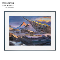 Asmondi Bai Chenyus original watercolor painting Outer Space Planet 1 entrance decoration hanging painting art