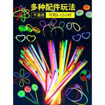 Dog Teddy luminous collar adjustable lanyard small dog and cat walking light anti-lost and anti-collision at night