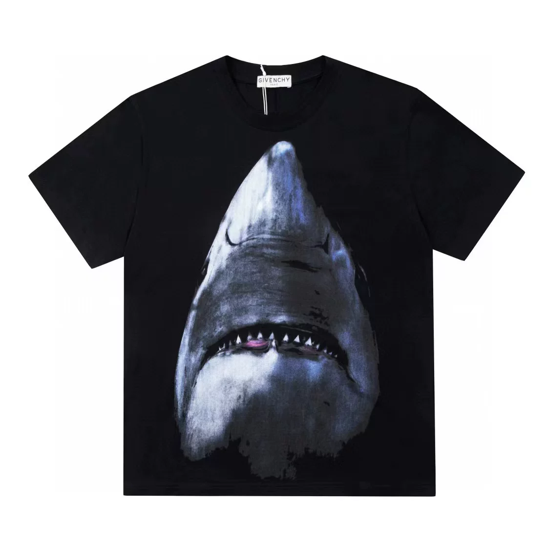 Givenchy, хлопковая летняя футболка для отдыха с круглым вырезом, свободный крой