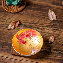 Real gold bamboo hat tea cup master cup Provincial master Xiao Jianhui handmade ceramic tea cup home gift