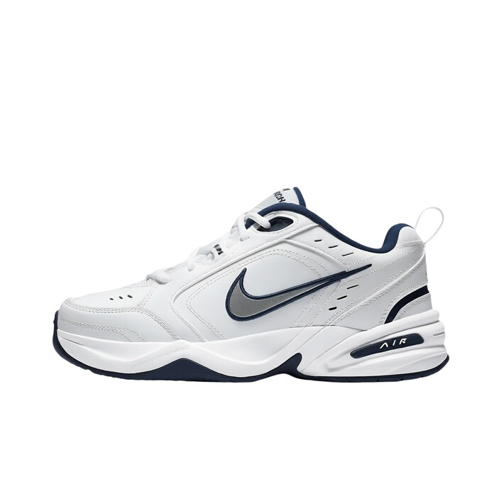 [Recommended] Nike Air Monarch4 Silver and White Retro Dad Sneakers Running Shoes 415445-102