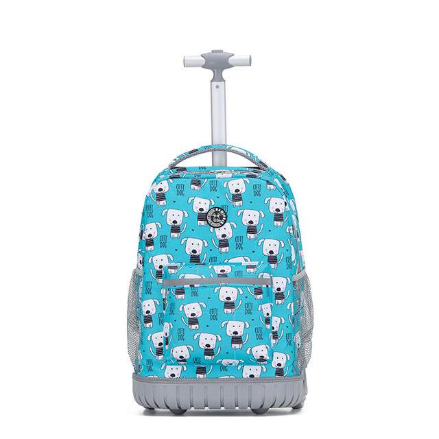 Japanese Elementary School Students' Silent Trolley Schoolbag for Boys and Girls, Large Capacity, Waterproof, Stair-Climbing Capable, Junior High School Trolley Bag
