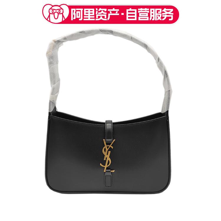 Brand New and Unused Ysl Saint Laurent Le5A7 Black Gold Underarm Bag Brand New and Unused Ysl Saint Laurent Le5A7 Black Gold Underarm Bag