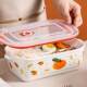 Ceramic Lunch Box, Microwaveable, Special Lunch Box for Office Workers, Lunch Box with Lid for Students, Compartmentalized Fresh-Keeping Bowl
