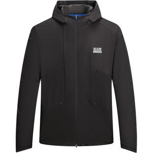 FW24 EA7 纯色连帽长袖 夹克外套 EMPORIO 男款 ARMANI阿玛尼