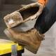 10KV electrician's shoes, winter labor protection shoes, anti-smash and anti-puncture, men's plastic toe-cap, soft-soled cotton insulated shoes