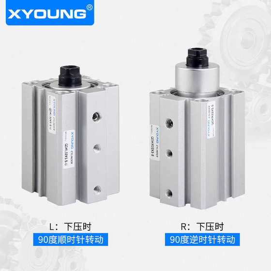 Pneumatic QDKL20X5 plane rotary clamping cylinder QDKR25X5-S rotating down cylinder QDK32X5