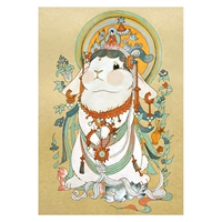 Знак подписанного платежа, гора Сакура "Dunhuang Bunny Dun-Bodhisattva Series 1 (1)" Ограниченное издание Печать