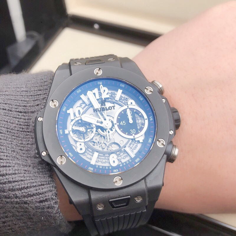 Full Set of 98 New Hublot Men's Watches Big Bang Series Automatic Mechanical Watches for Men Genuine 411.Ci.1170.Rx