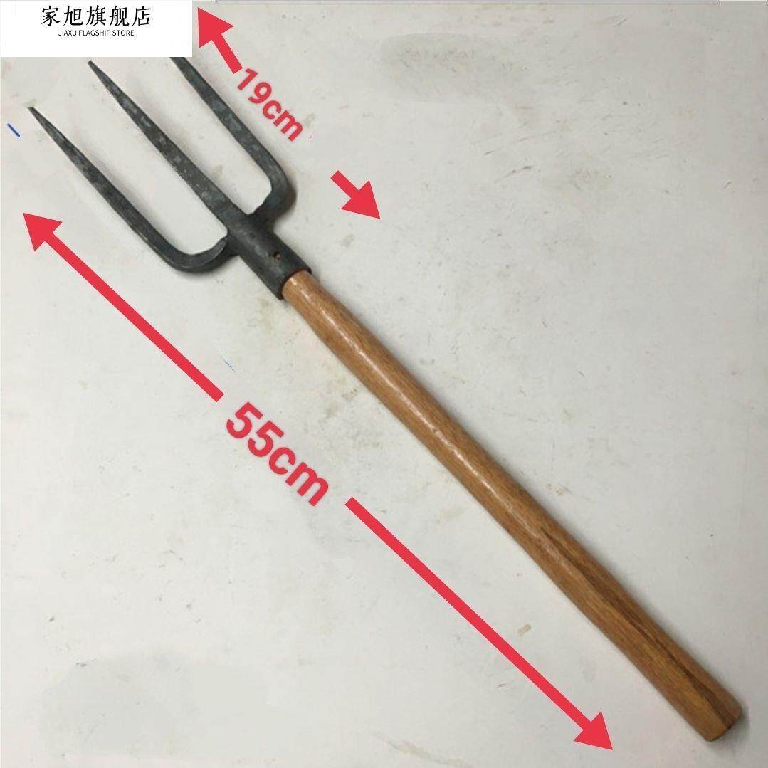 农用三齿钢叉子翻土松土神器,四股叉家用铁叉农具,开荒挖地必备!-叉-淘宝好物网
