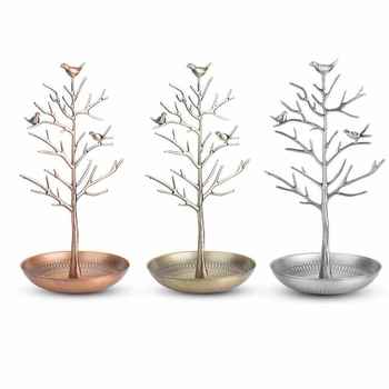 Danyuan creative alloy bird money tree jewelry stand jewelry stand earring ornament storage jewelry props
