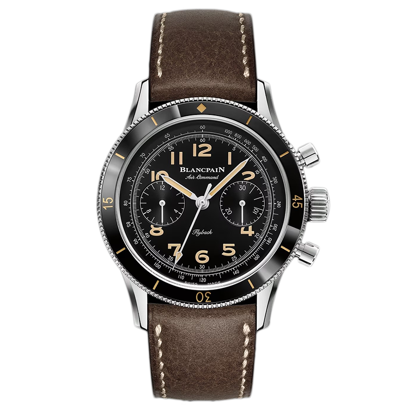 Box and Certificate [9.8 New] Blancpain Air Force Commander Series Stainless Steel Automatic Mechanical Watch Men's Watch Ac01-1130-63A