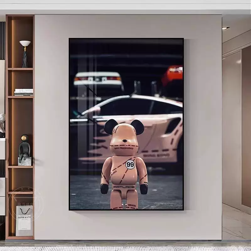 [KAWS современная минималистичная декоративная картина для прихожей гостиная настенная подвесная сетка]