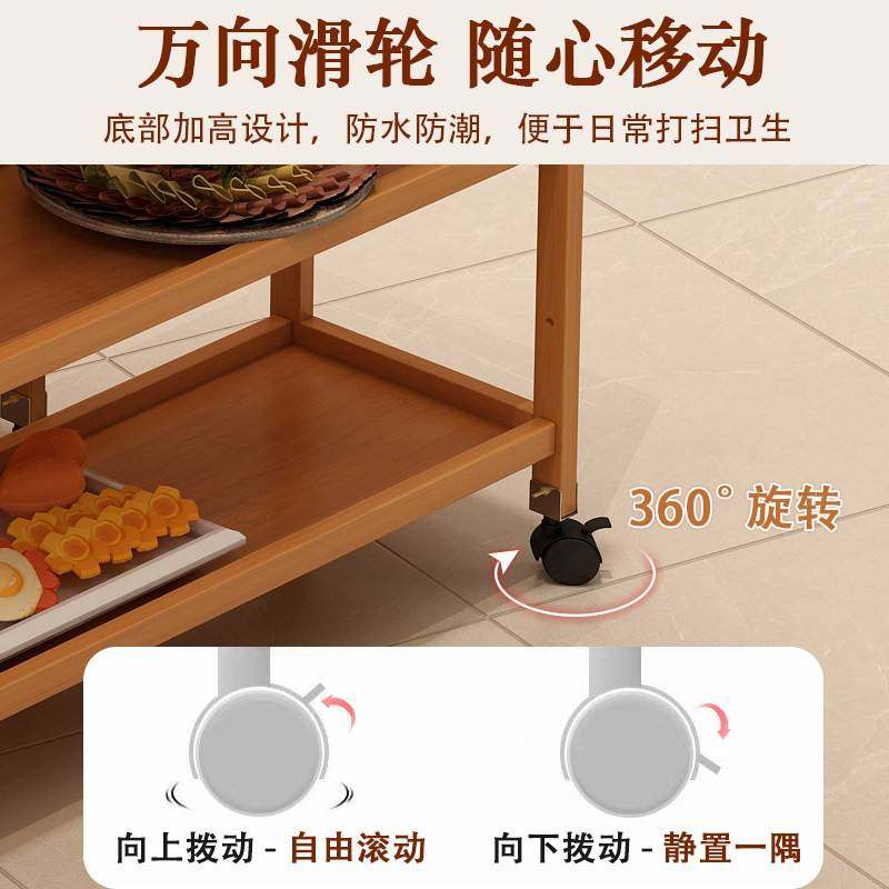 Special Kitchen Storage Rack for Hot Pot Restaurants, Used to Place Vegetable Trays and Dishes, Commercial Trolley for Restaurants, Barbecue Food Rack