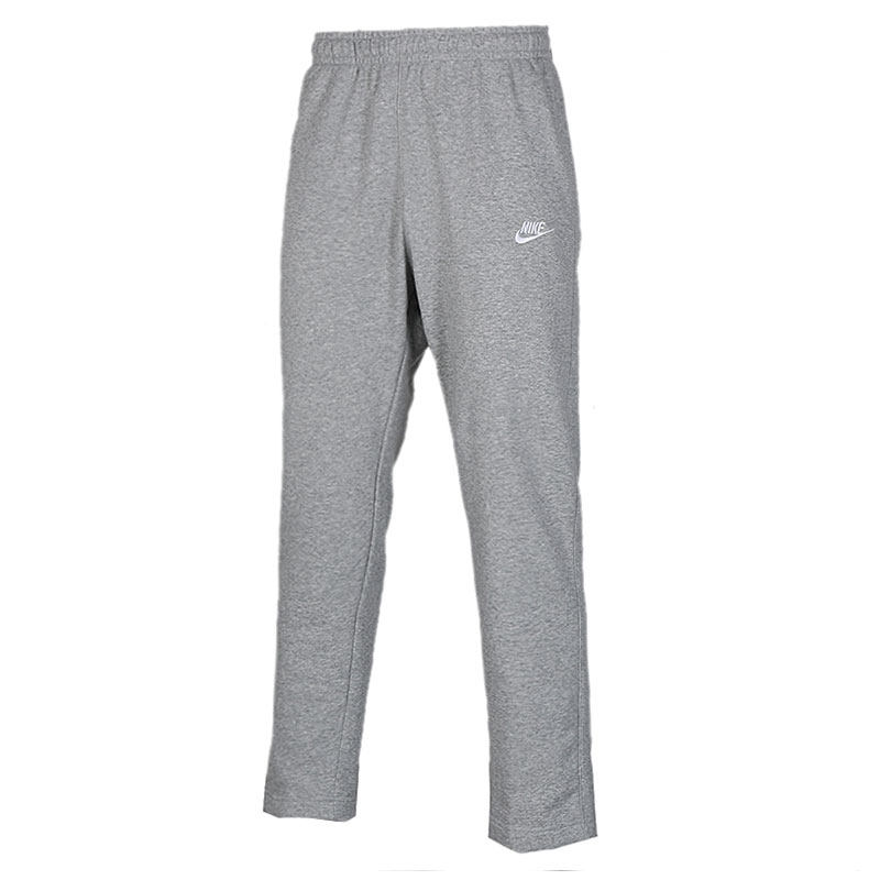 NIKE耐克灰色卫裤长裤男裤春秋运动裤针织直筒休闲裤BV2714-063