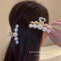Pearl hairpin on the back of the head for women 2024 new style hairpin high-end hairpin hairpin shark hairpin trendy