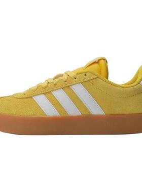 adidas VL COURT 3.0 舒适  低帮 网球鞋 男女同款 黄色
