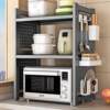 Hole board kitchen rack microwave rack oven rack household multi-layer countertop tabletop rice cooker storage rack