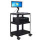 思珀睿仪器车电脑设备推车打印机显示器机房移动运维工作台置物架